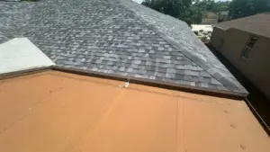 Flashing detail work on a Pasco County roof replacement project