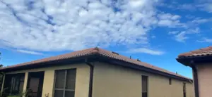 Finished roof repair job on a residential property in Riverview, FL