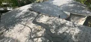 Finished roof repair blending into the roofline on a Clearwater home