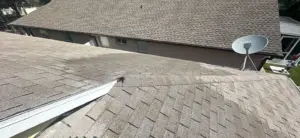 Roofer rebuilding a section of roof in Riverview, FL