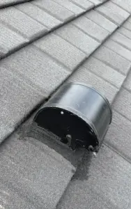Close-up of membrane repair work during commercial roof repair in St. Petersburg