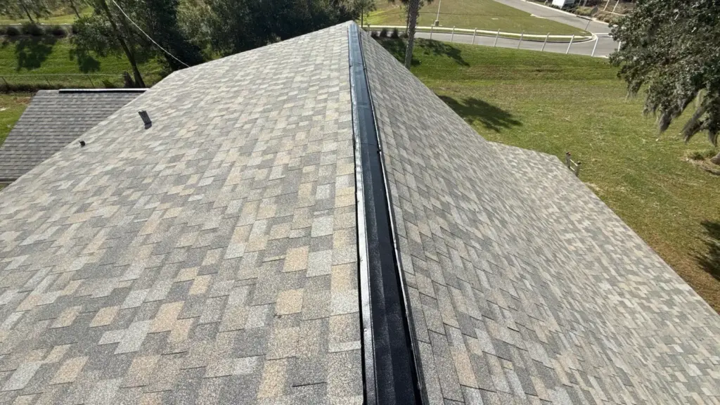 Roof replacement in progress on a Valrico home
