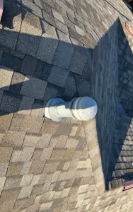 Finished roof repair job on a residential property in Wesley Chapel