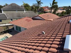 Finished roof repair job on a home in St. Petersburg, FL