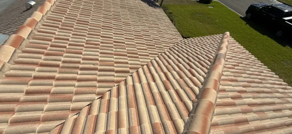 Crew inspecting roof during repair job in St. Petersburg, FL