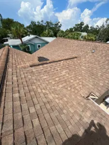 Finished roof replacement on a home in St. Petersburg