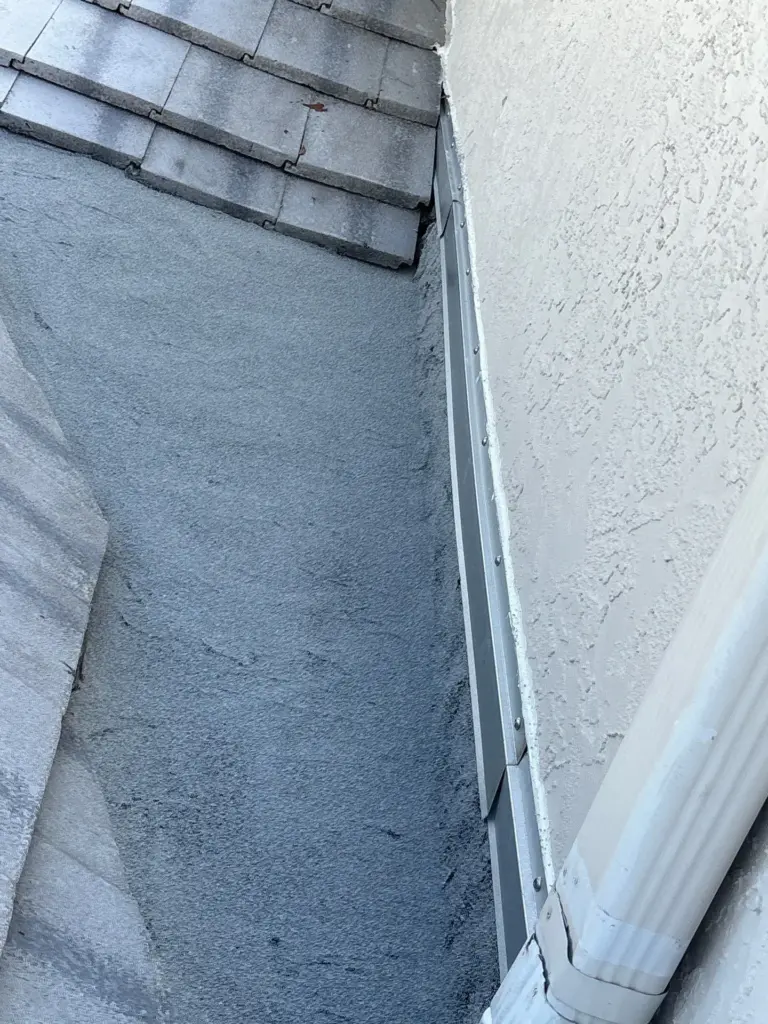 Tile roof replacement in progress on a Hillsborough County home