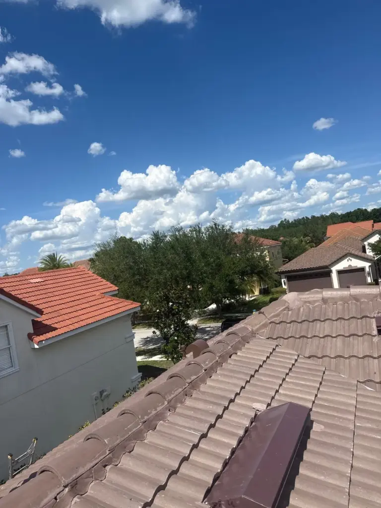 Tile roofing installation in progress in Hillsborough County