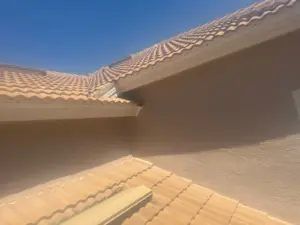 New tile courses laid during a roofing job in Hillsborough County