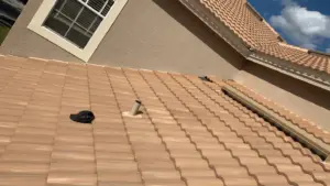 Finished tile roof replacement on a residential property in Hillsborough County