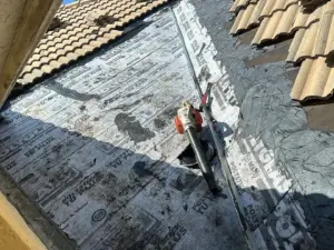 Completed roof repair section on a Hillsborough County property