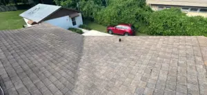 Finished roof replacement on a Brandon home exterior