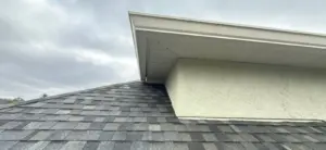 Close-up of flashing work during a Lutz roof replacement